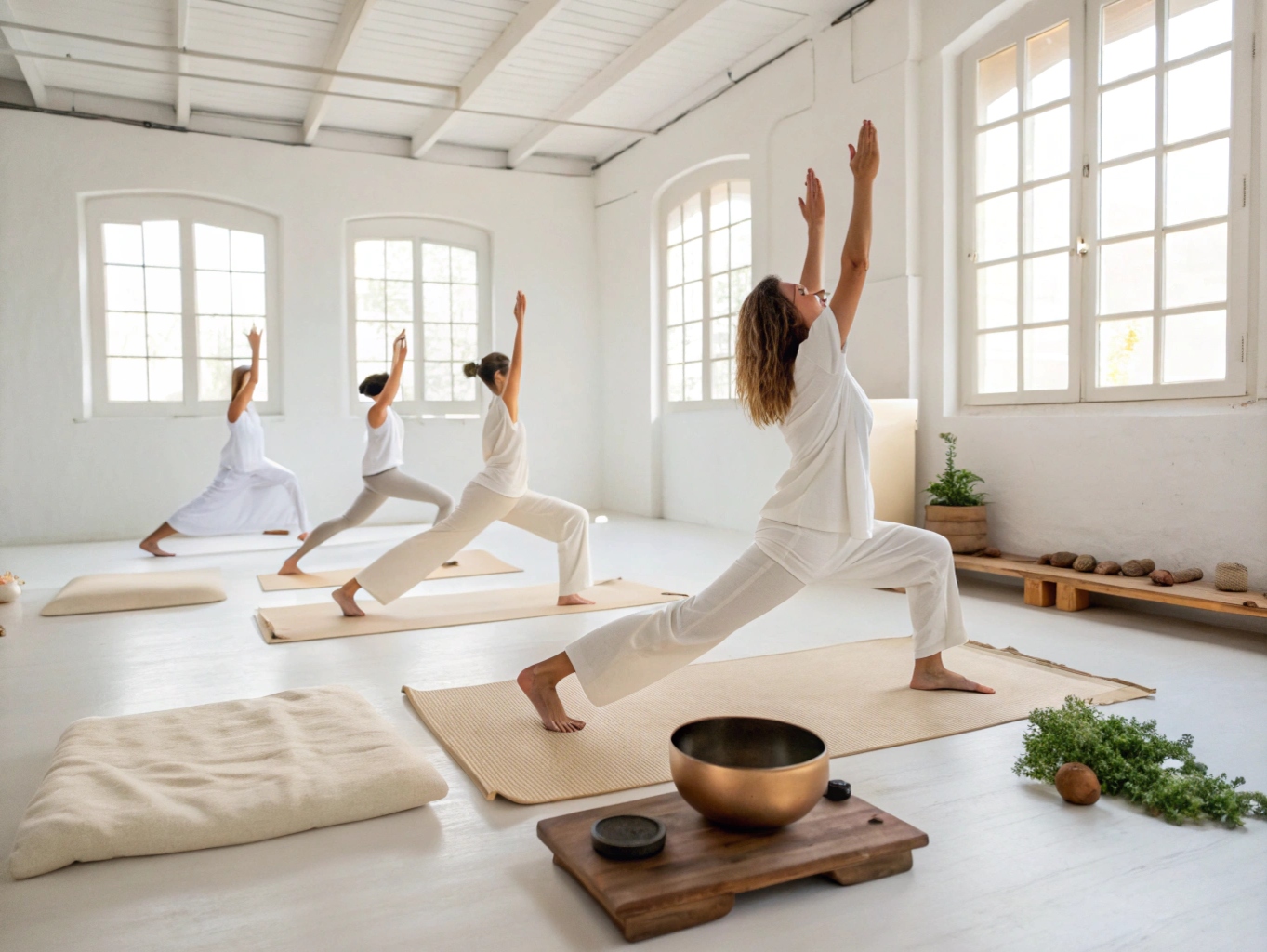 Kundalini yogaövning i grupp